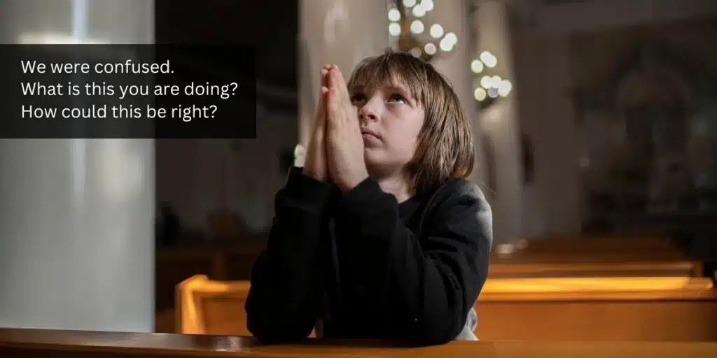 You said we should be honored to be selected. The priest was a pedophile. Archdiocese of Baltimore